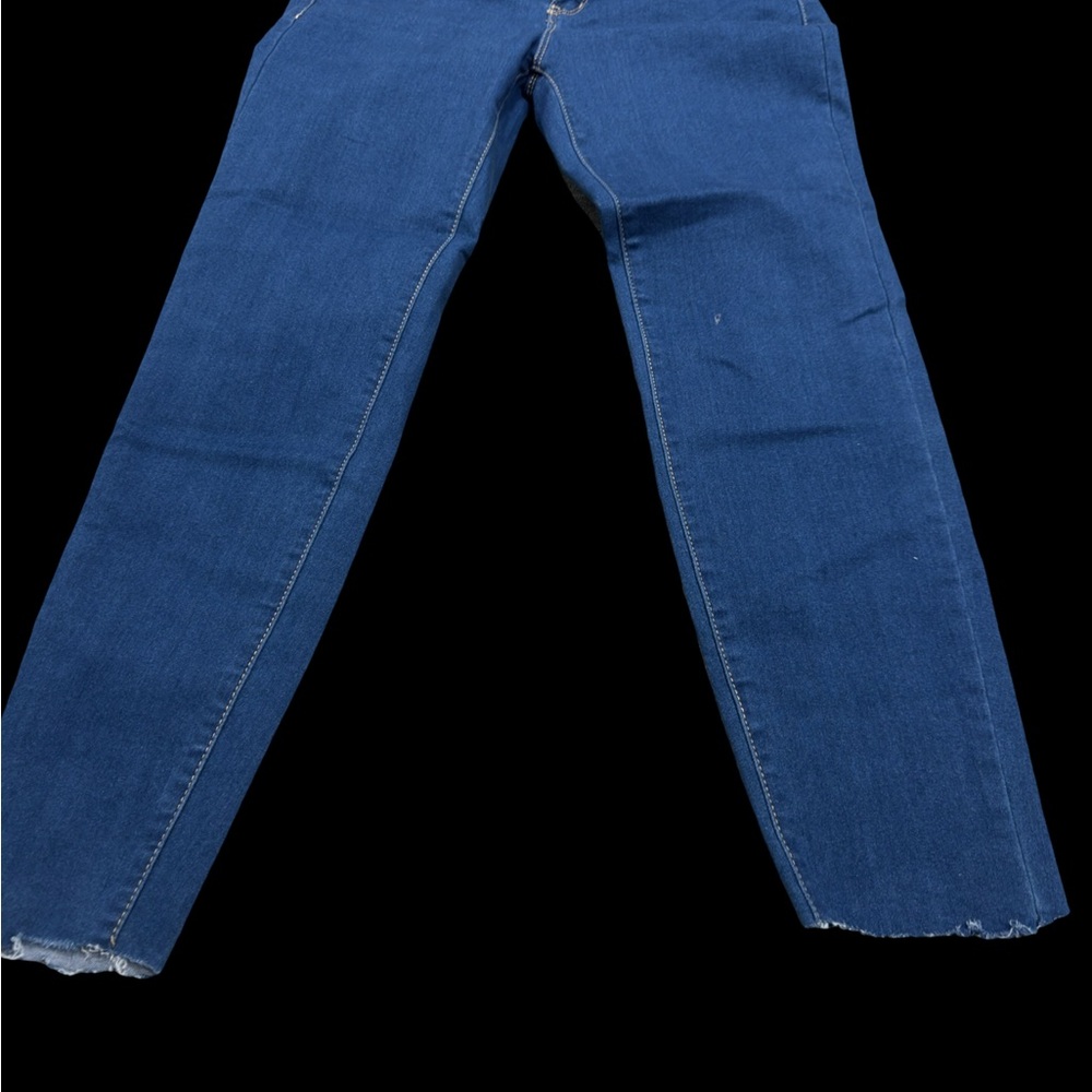 Jeans. Tie up on butt.